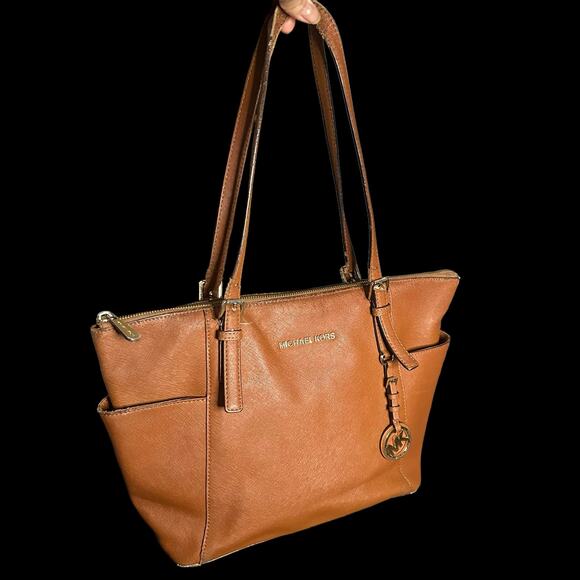 Michael‎ Kors Jet Set Saffiano Leather Tote - Picture 1 of 9